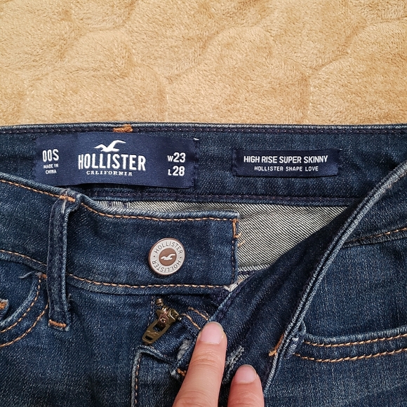 Distressed High Rise Skinny Jean - Picture 2 of 3